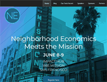 Tablet Screenshot of neighborhoodeconomics.org